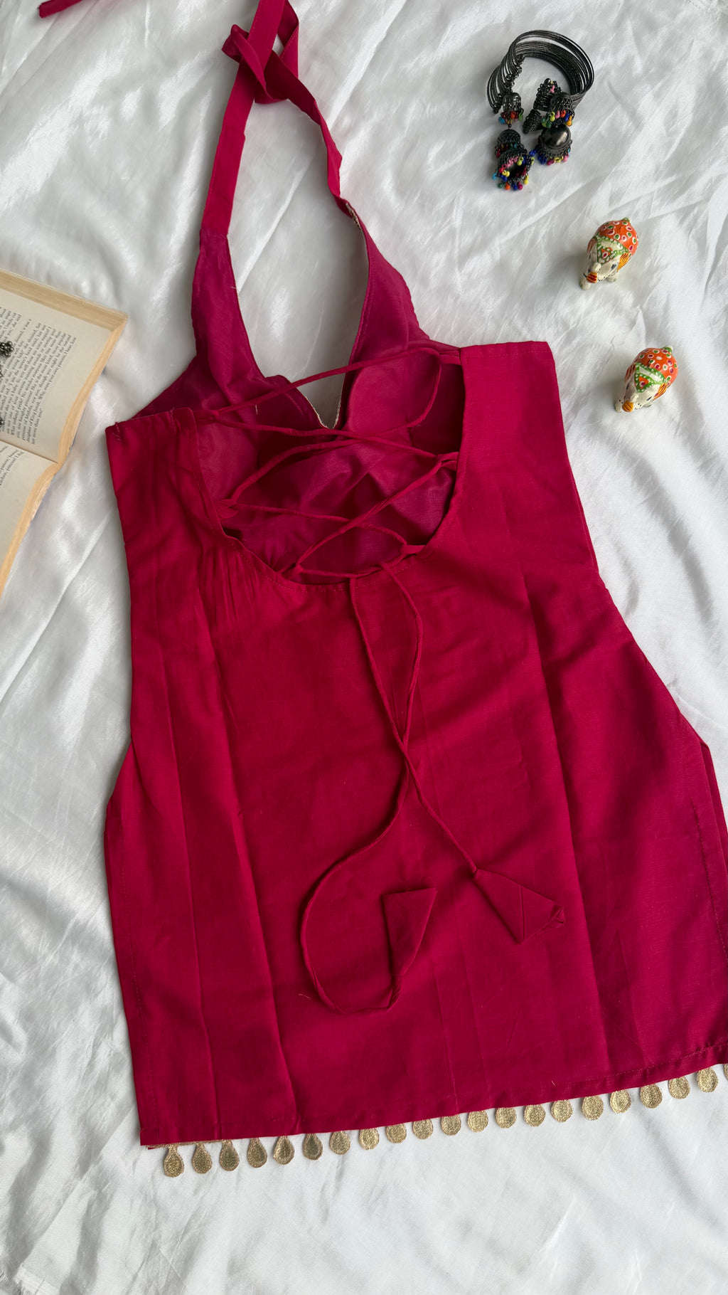 Rooh Halterneck Backless padded kurti