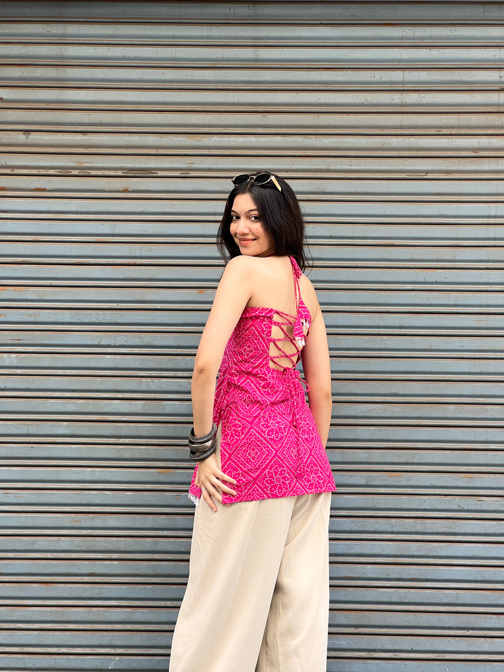 Tanya Padded Halterneck Kurti