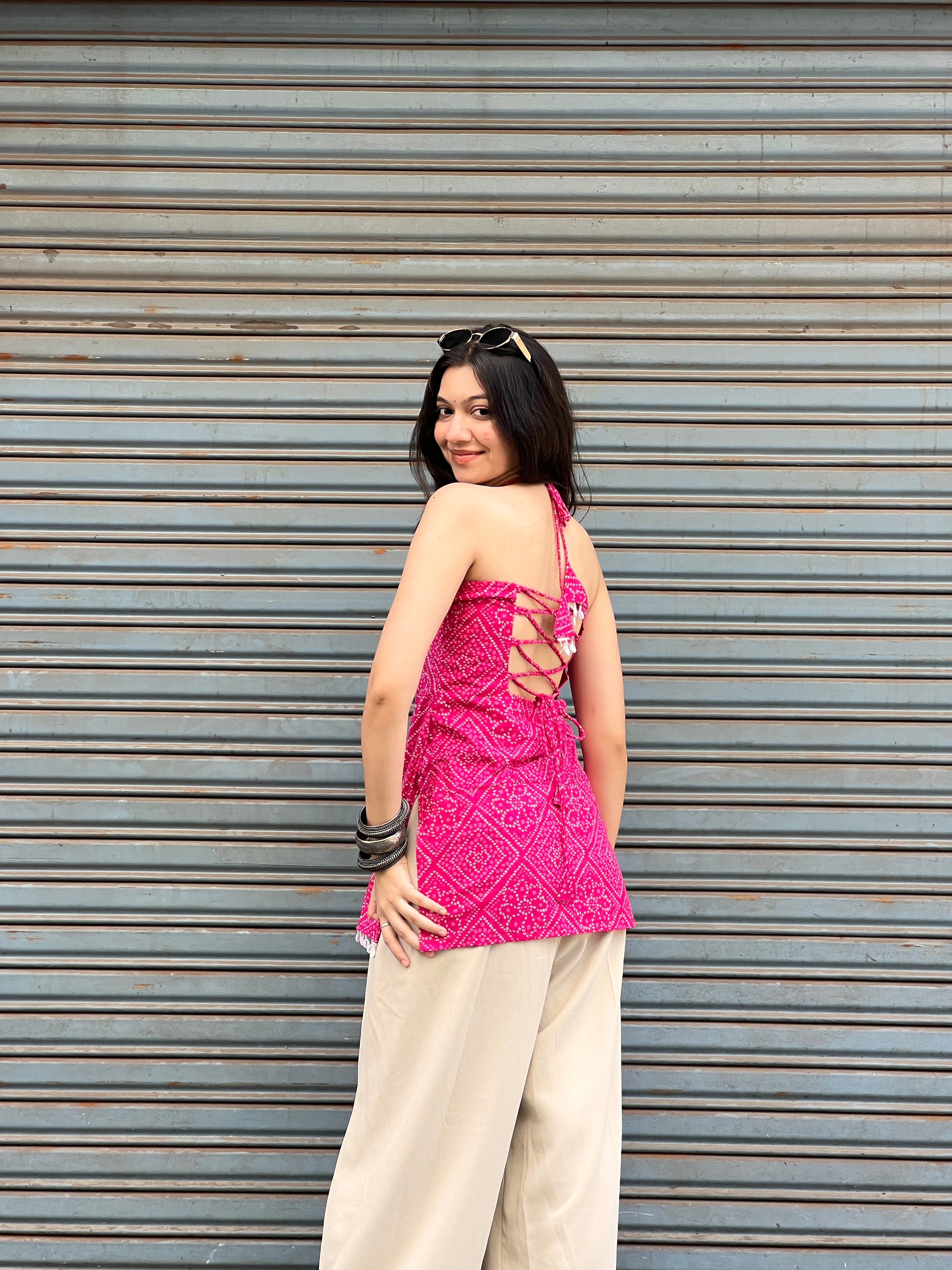 Tanya Padded Halterneck Kurti