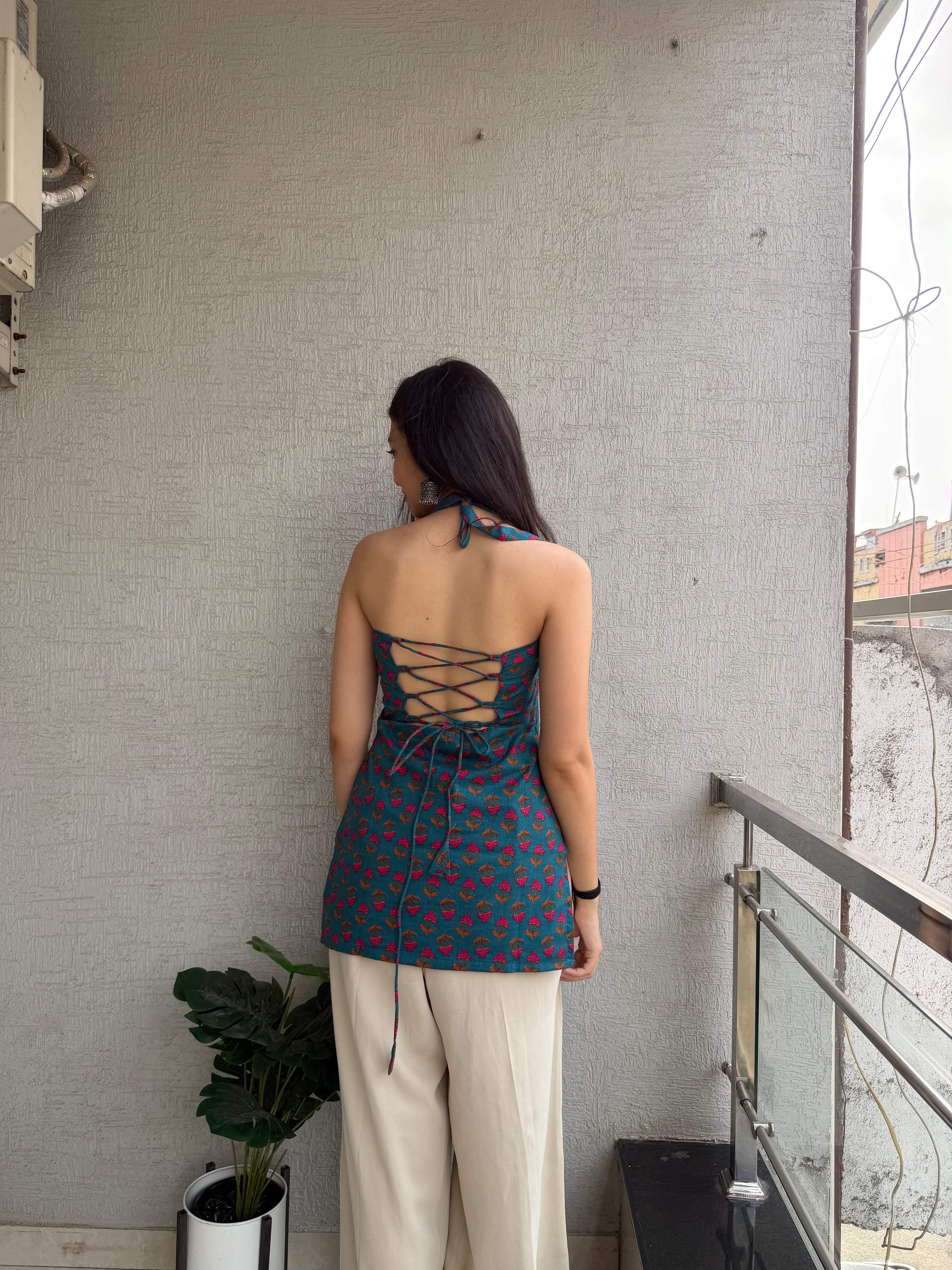 Prisha Backless padded kurti