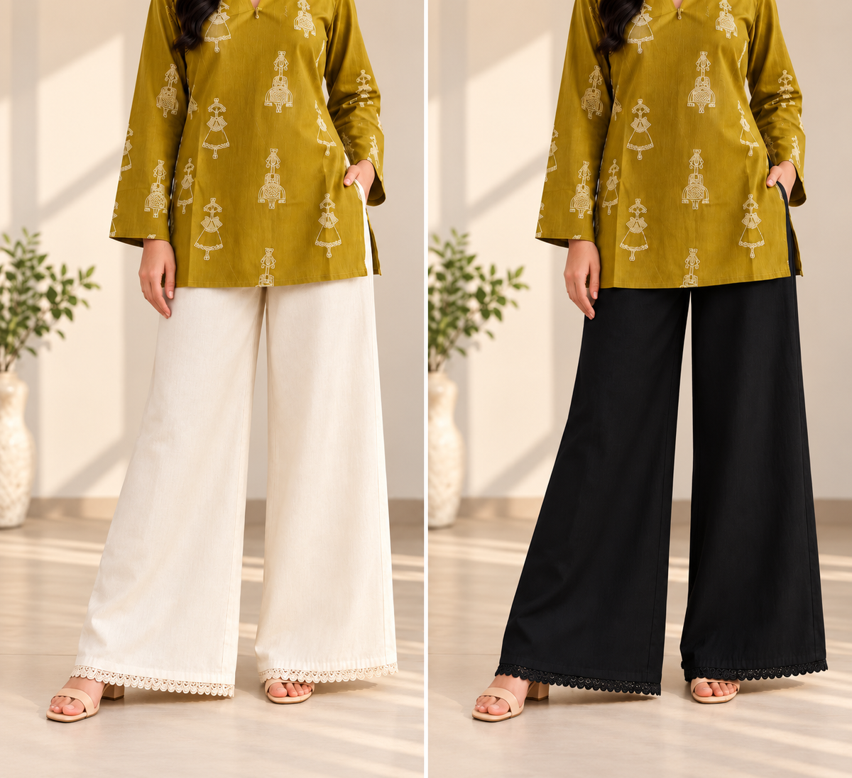 Cotton pant combo