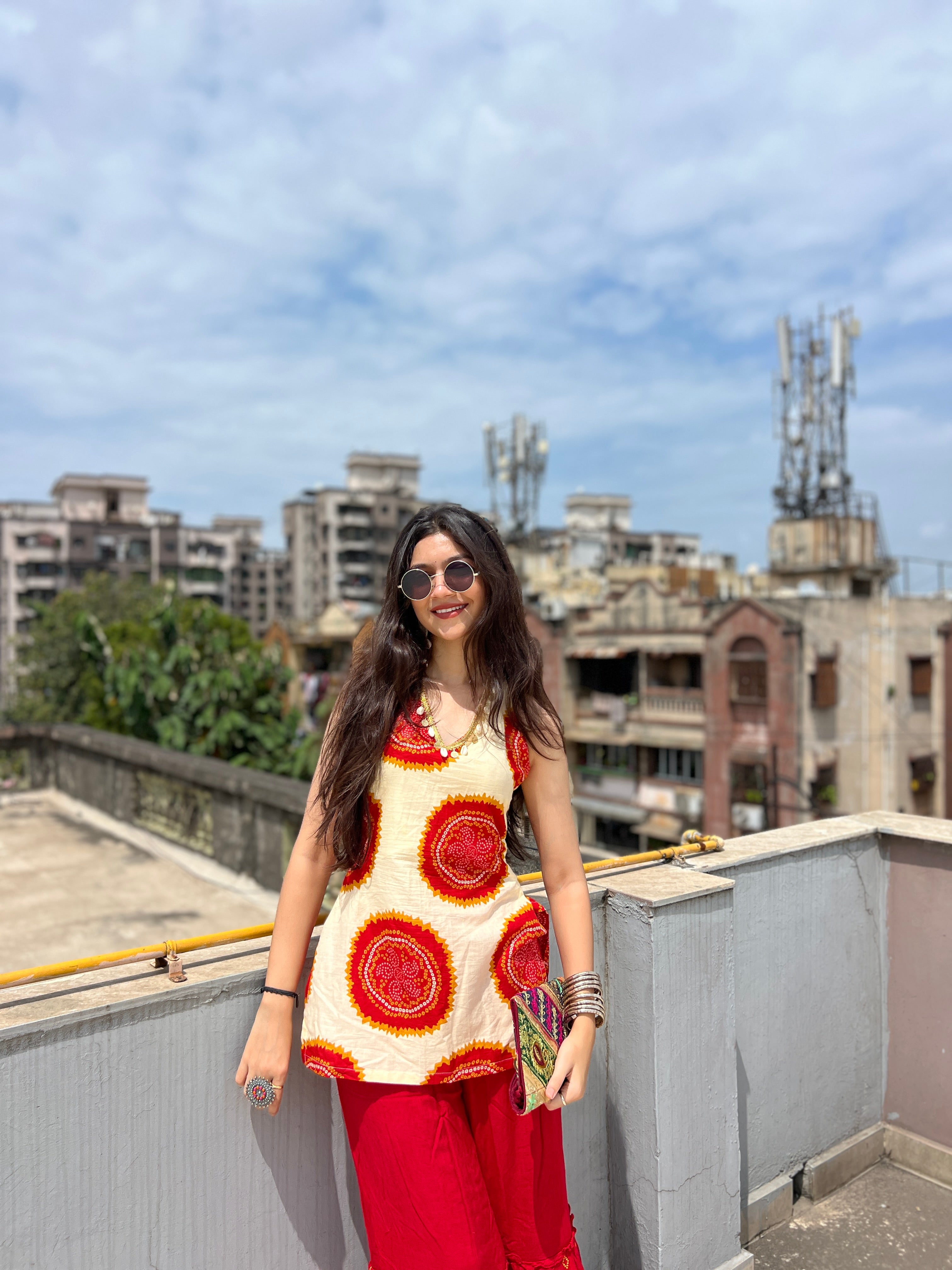 Kumkum padded kurti