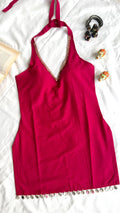 Rooh Halterneck Backless padded kurti