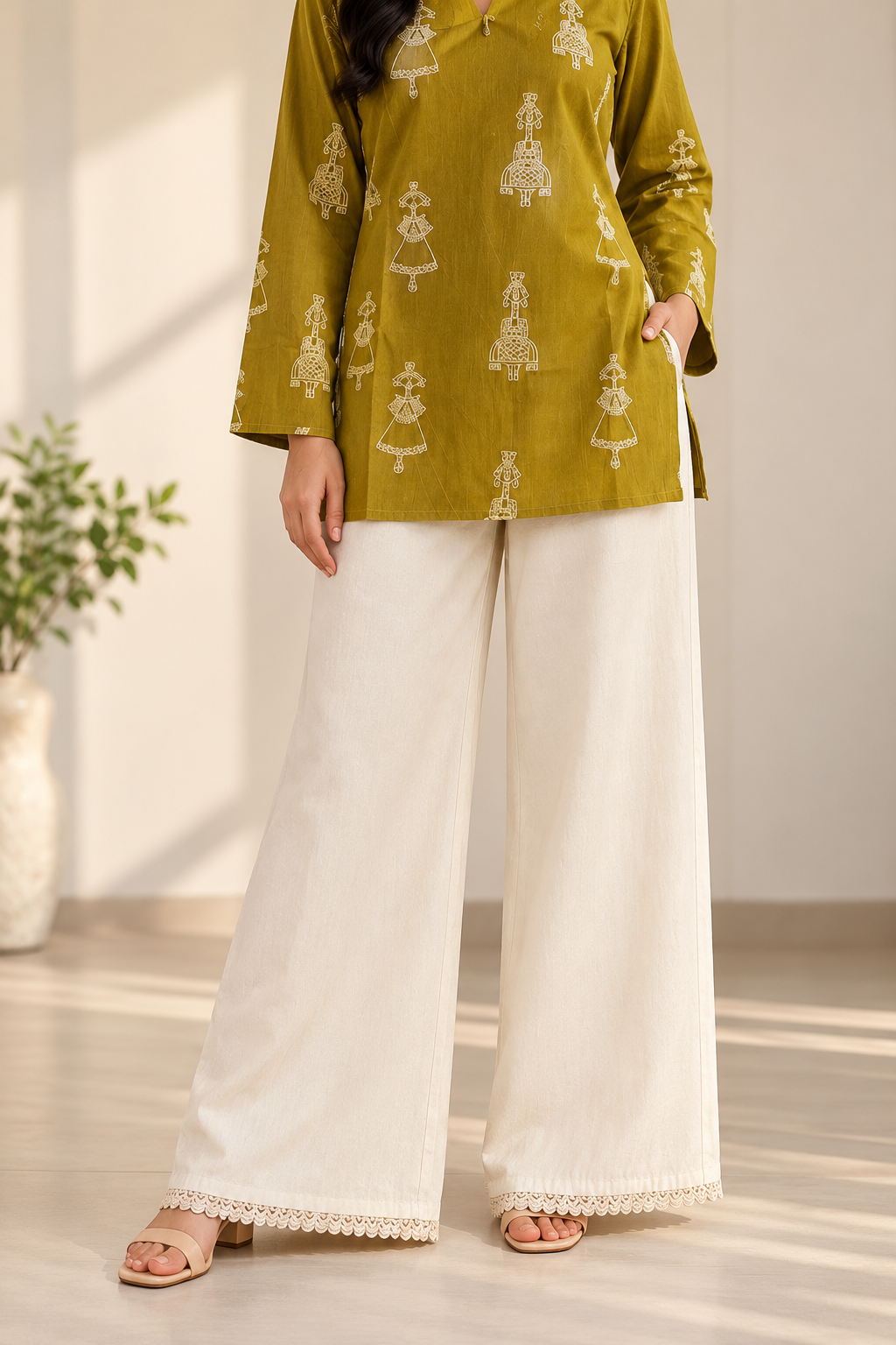 Cream Pant