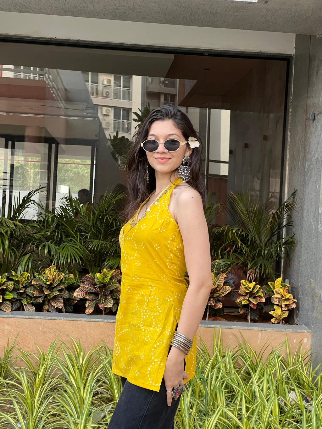 Garima padded a backless kurti