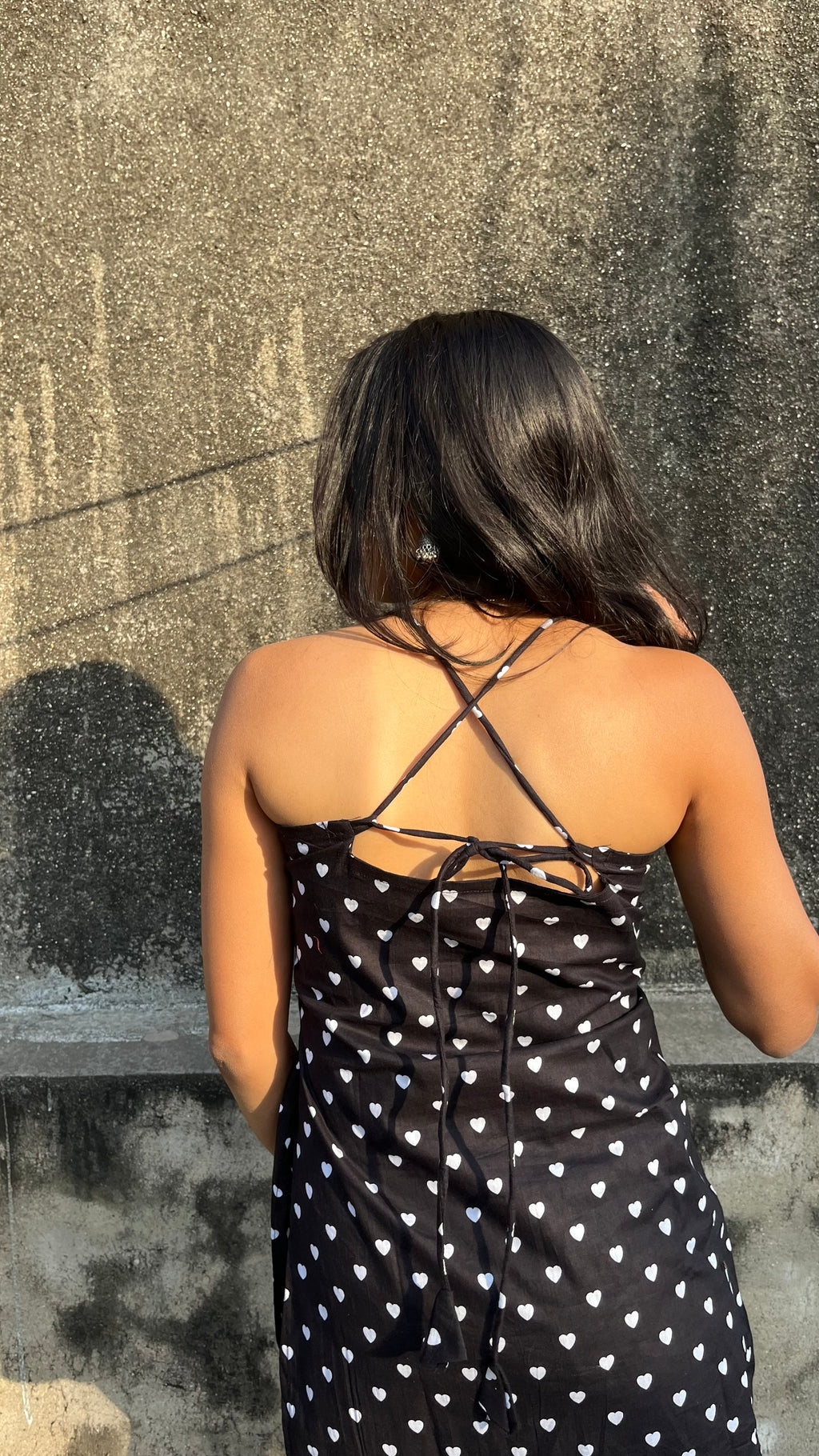 Blackheart padded criss cross back kurti