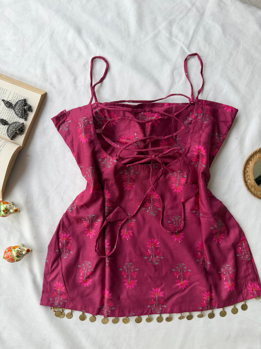 Ruhani backless padded kurti