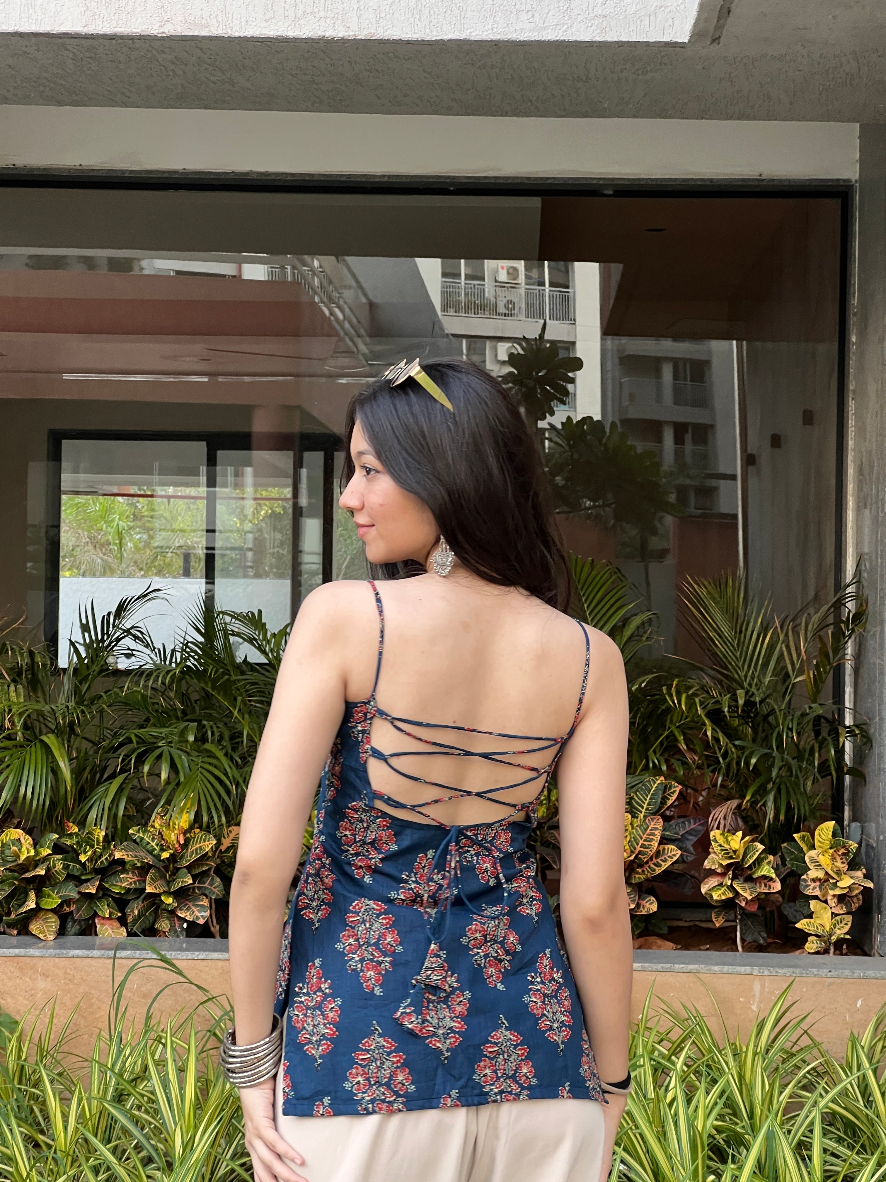 Sweta Backless padded kurti
