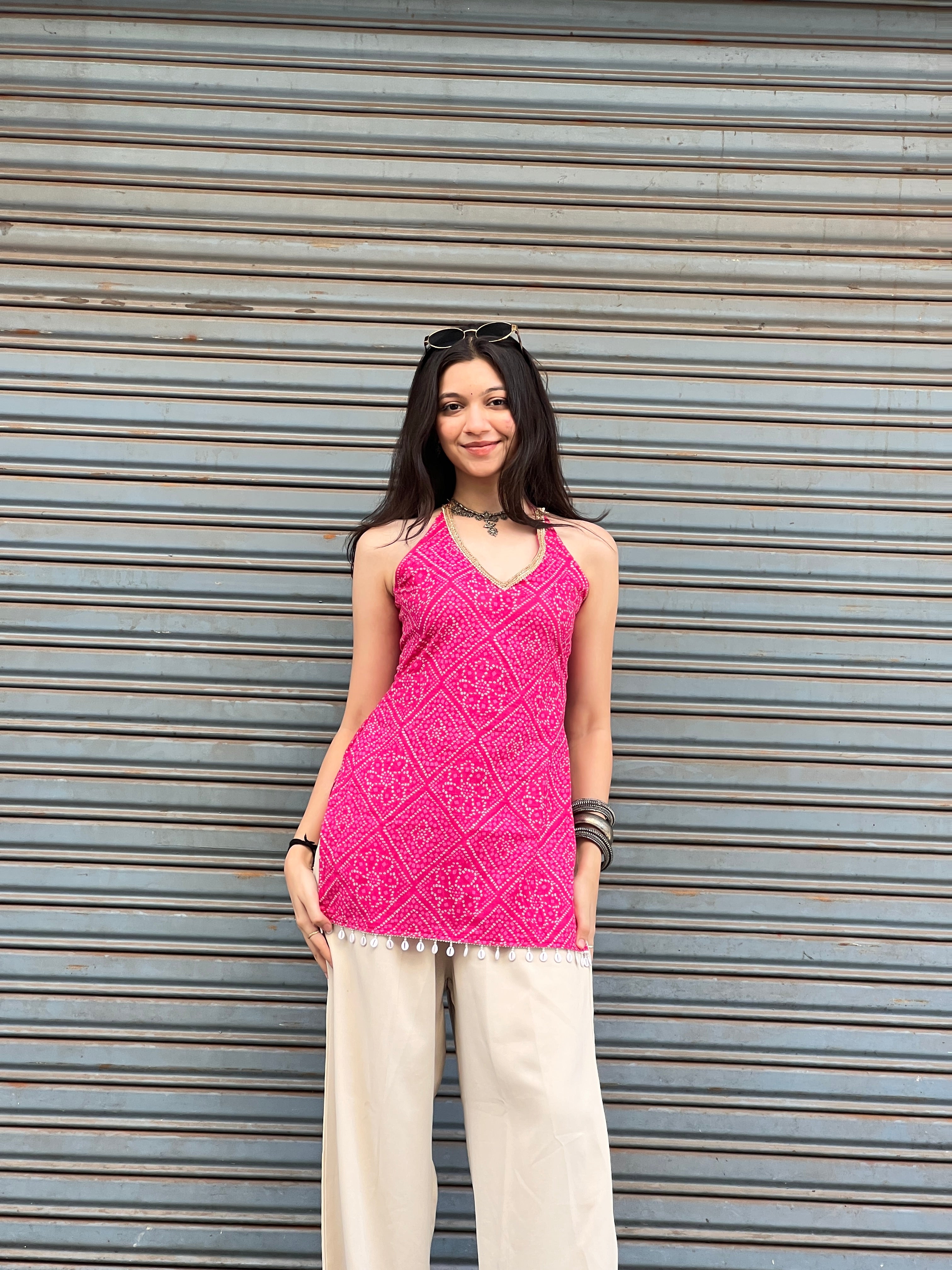 Tanya Padded Halterneck Kurti