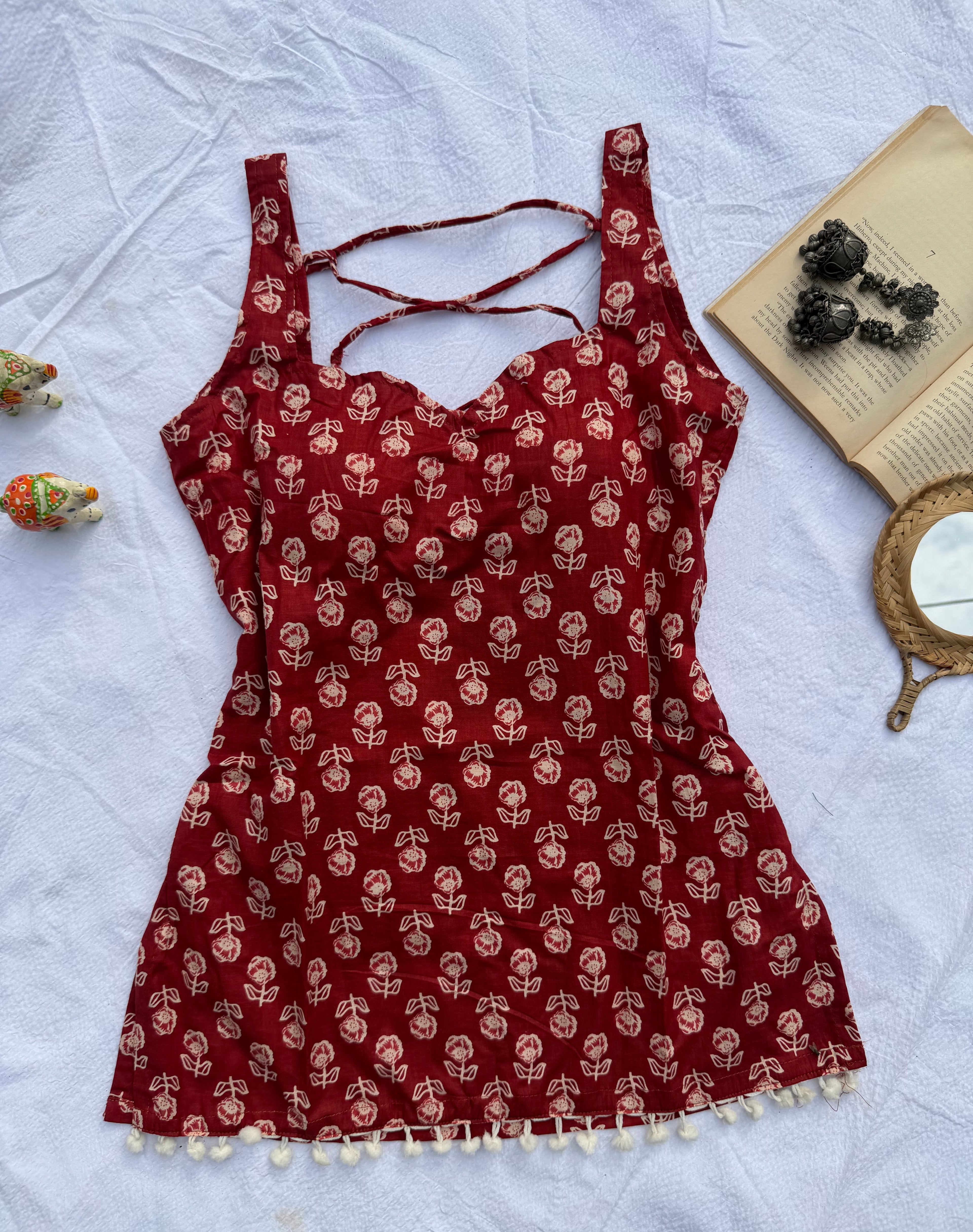 Vanya padded Backless padded kurti