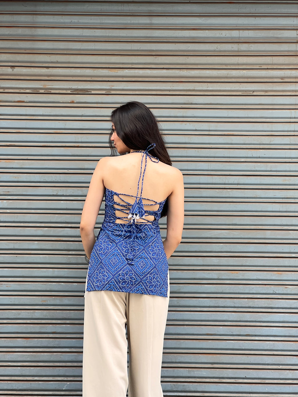 Sakshi Padded Halterneck Kurti