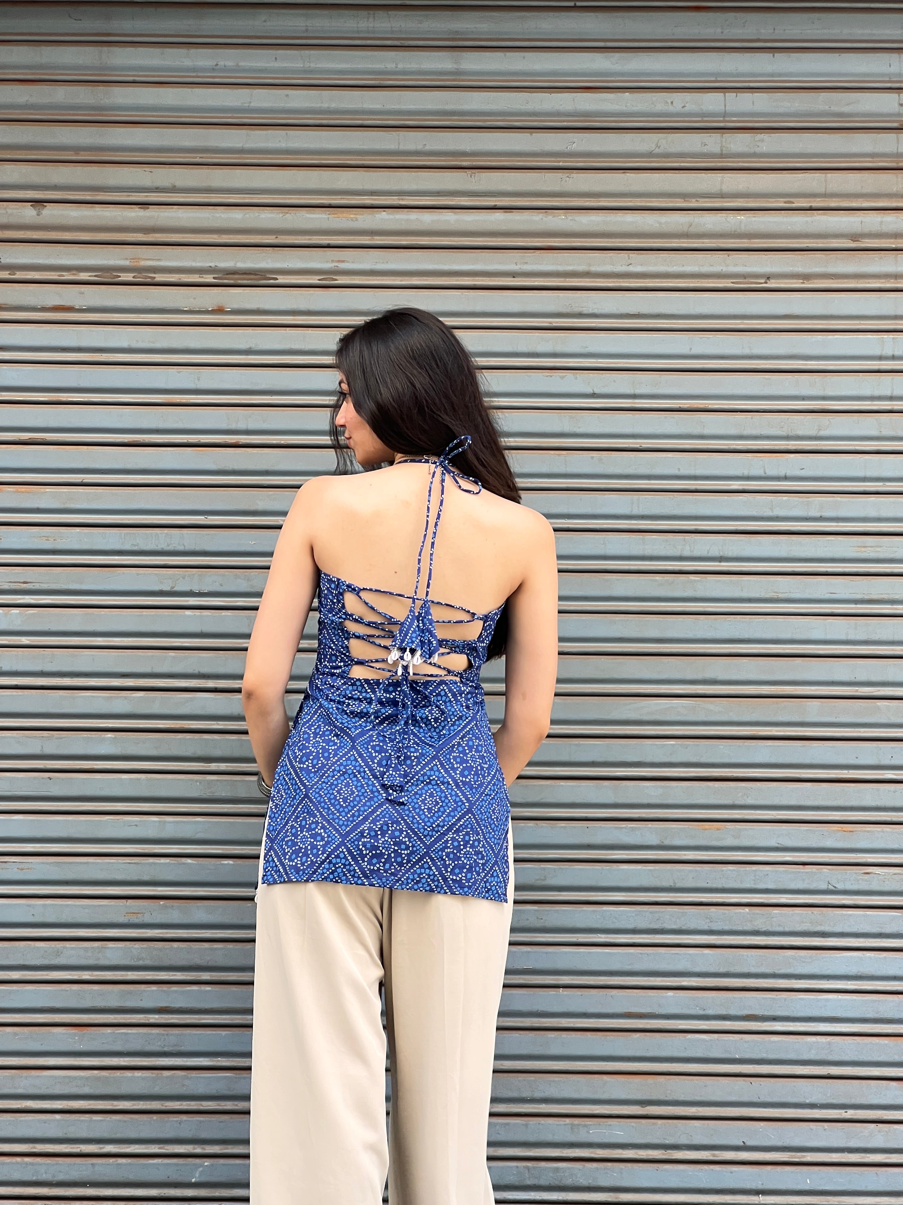 Sakshi Padded Halterneck Kurti