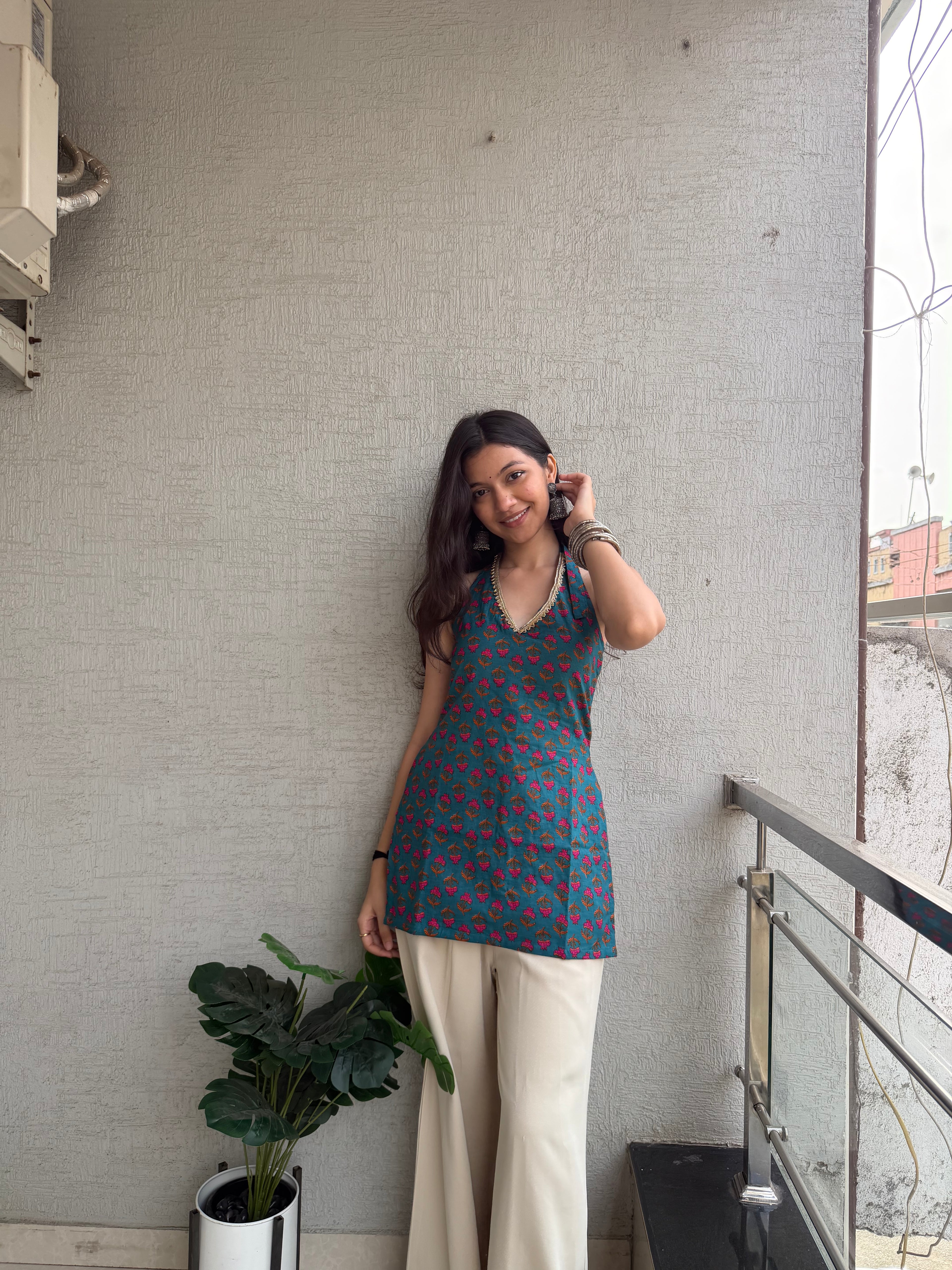 Prisha Backless padded kurti