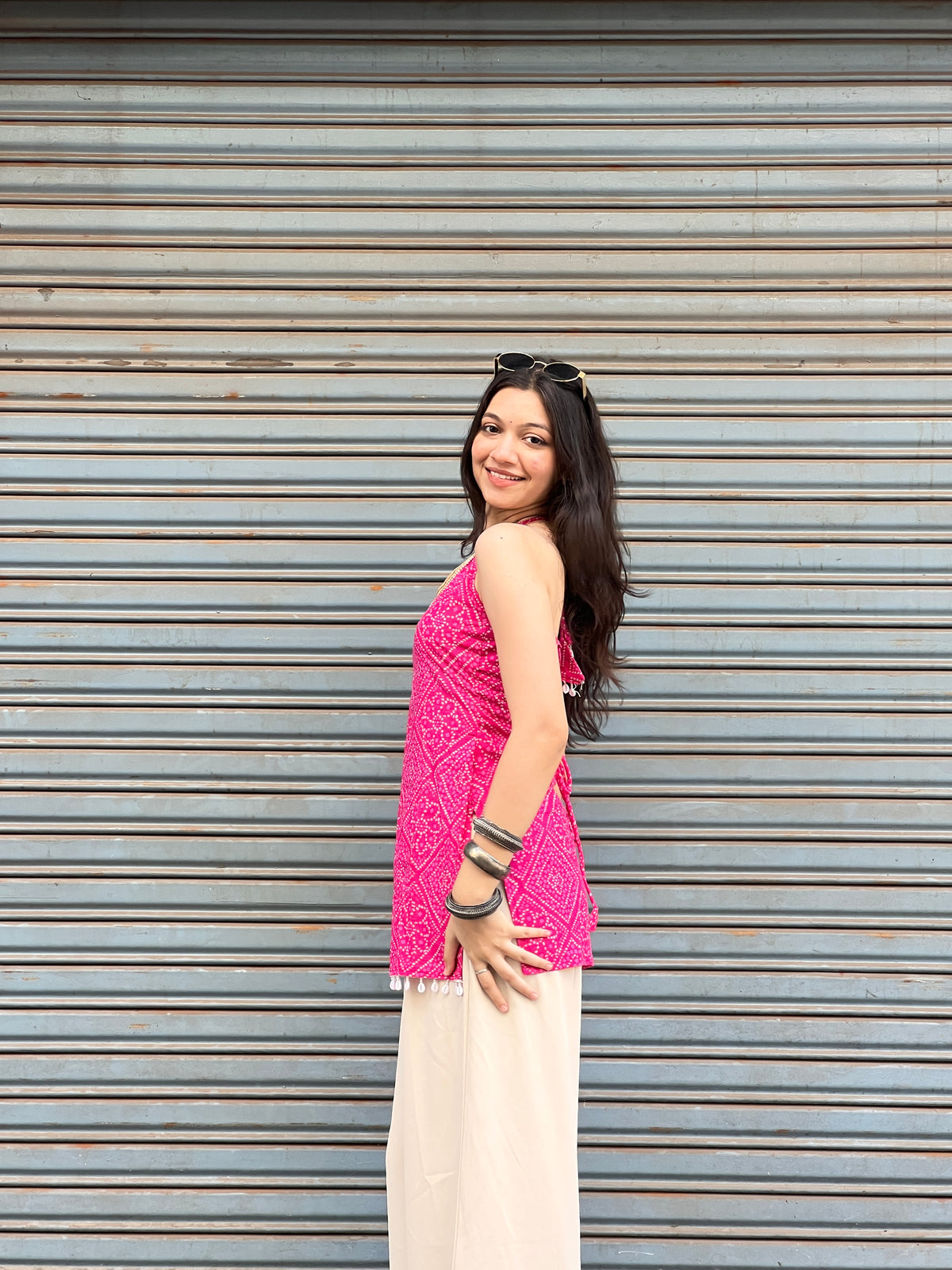 Tanya Padded Halterneck Kurti