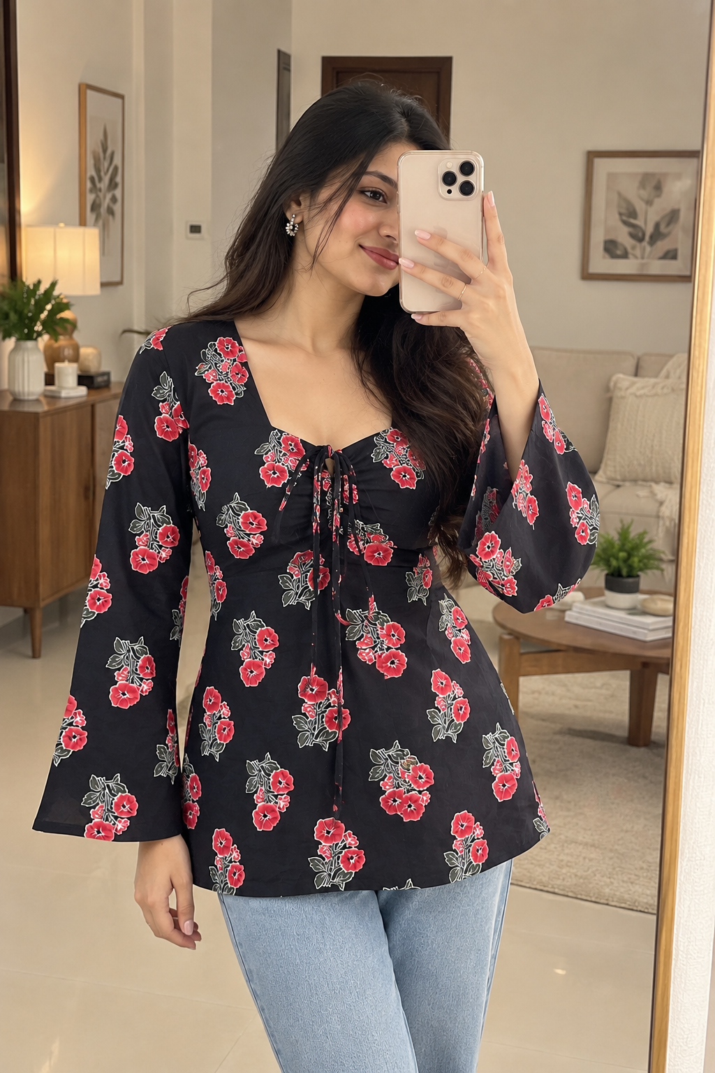 Hetvi Bell Sleeves Kurti