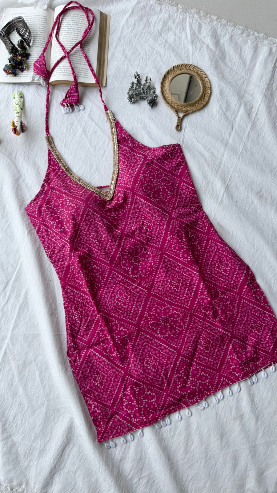 Tanya Padded Halterneck Kurti