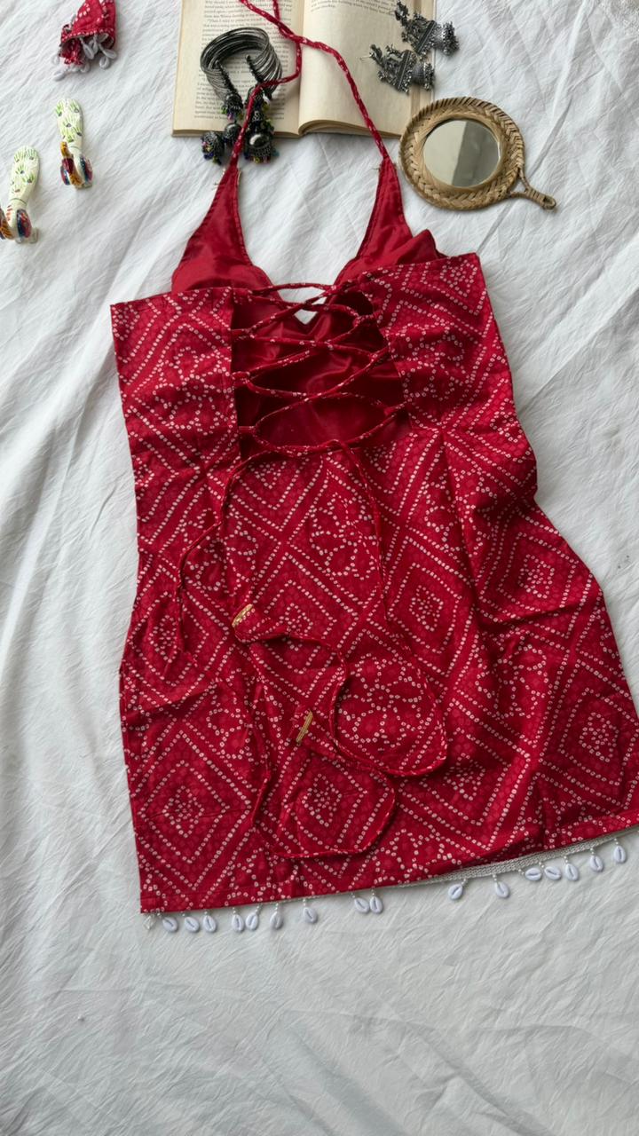 Swara Padded Halterneck Kurti